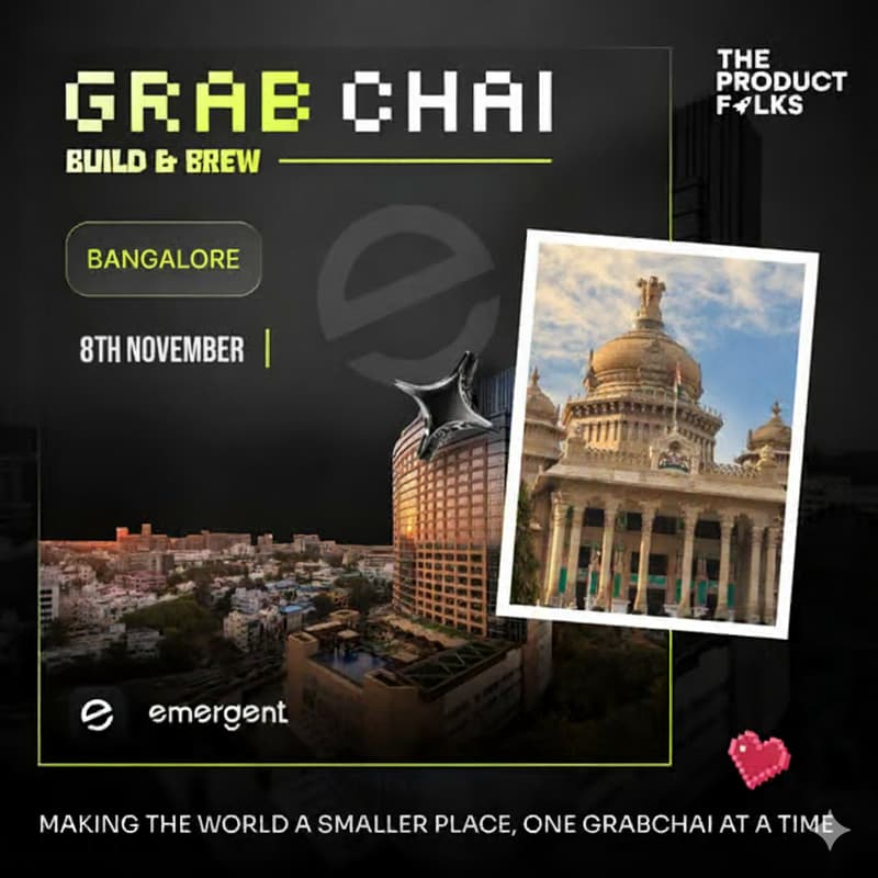 Cover Image for GrabChai X Emergent: Bangalore