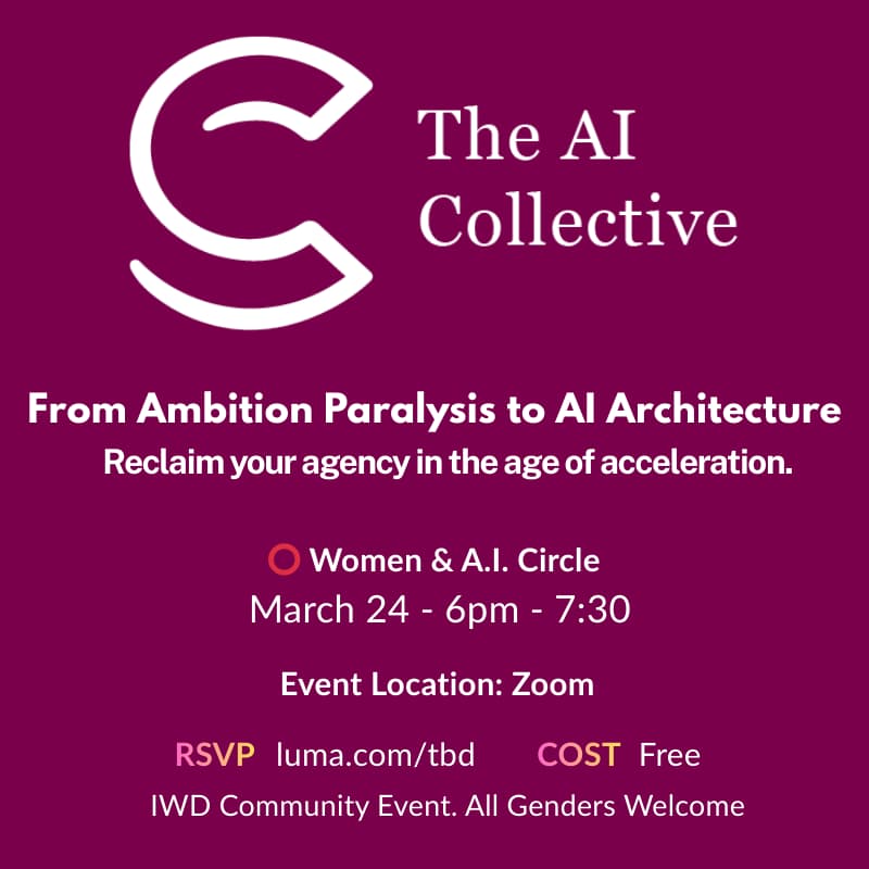 Cover Image for Women & A.I. Circle | From Techxiety to Tech Clarity.