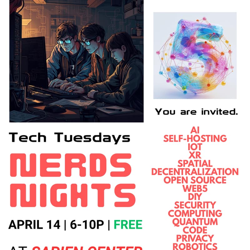 Cover Image for Nerds Nights | Tech Tuesdays @ Sapien Center