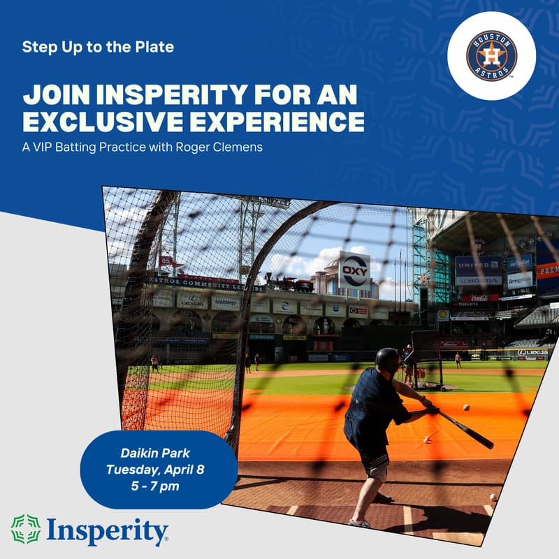 Cover Image for Roger Clemens Batting Practice with Insperity