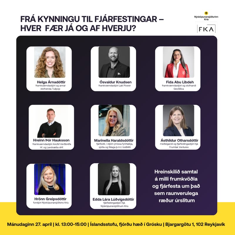 Cover Image for From pitch to investment: Who gets a yes, and why? / Frá kynningu til fjárfestingar - hver fær já og af hverju?