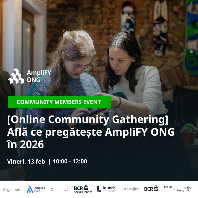 Cover Image for Community Gathering: Află ce pregătește AmpliFY ONG în 2026