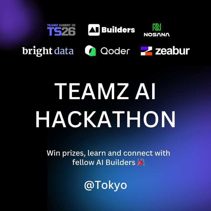 Cover Image for TEAMZ AI Hackathon 🏆 | Build AI Agents of Tomorrow