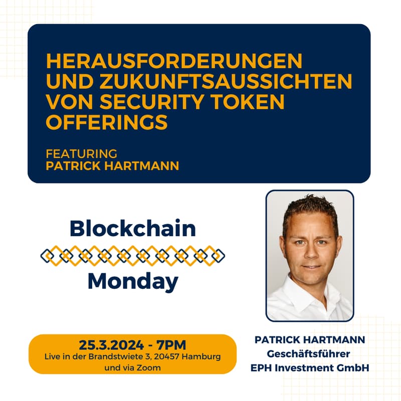 Cover Image for Blockchain Monday: Erfahrungen aus über 200 Security Token Offerings - Einblick in Herausforderungen, Regulation und Zukunftsaussichten