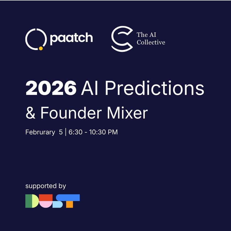 Cover Image for 2026 AI Predictions & Founder Mixer - powered by 🧠 The AI Collective x Paatch 🚀