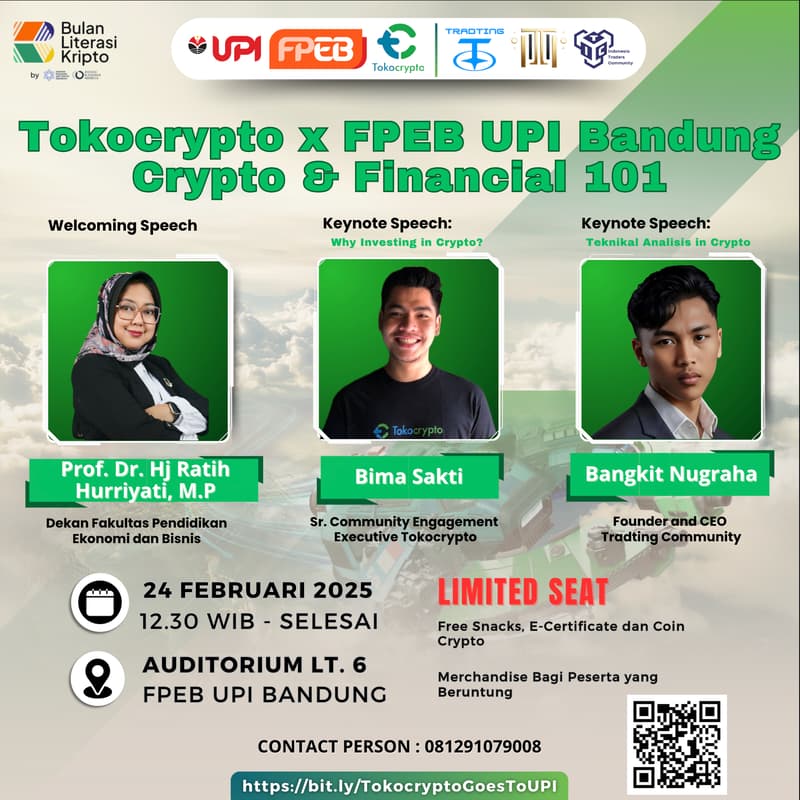 Gambar Sampul untuk Tokocrypto x FPEB UPI Bandung – Crypto & Financial 101