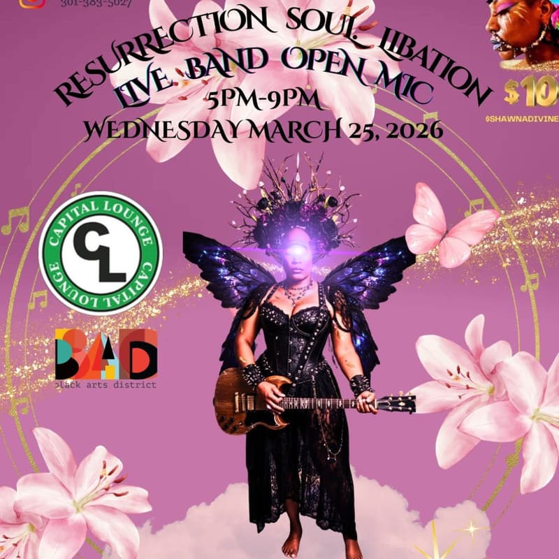 Cover Image for RESURRECTION SOUL LIBATION Live Band Open Mic