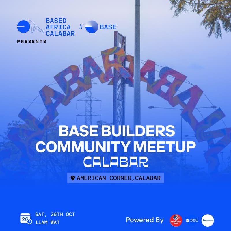 Cover Image for BASE BUILDERS & ENTHUSIAST MEETUP CALABAR