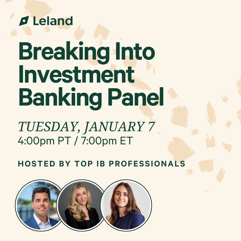 Cover Image for Breaking Into Investment Banking Panel