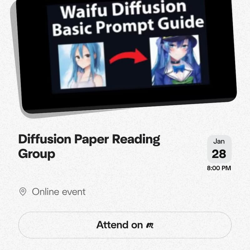 Cover Image for Diffusion Paper Reading Group