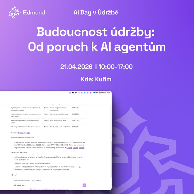 Cover Image for Budoucnost údržby: Od poruch k AI agentům