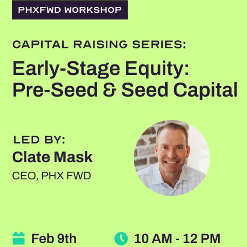 Cover Image for Capital Raising Series: Early-Stage Equity - Pre-Seed & Seed Capital