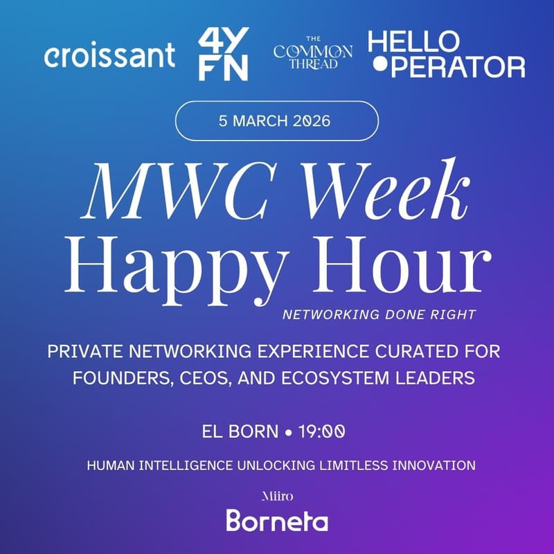 Cover Image for MWC26/ 4YFN: Networking Happy Hour