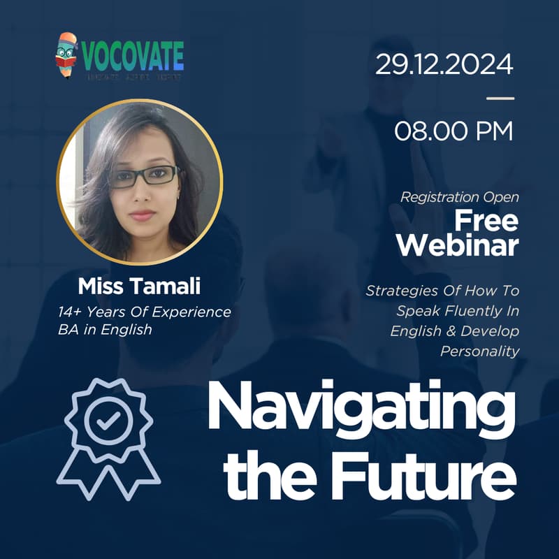 Cover Image for Free Webinar - Spoken English & Personality Development