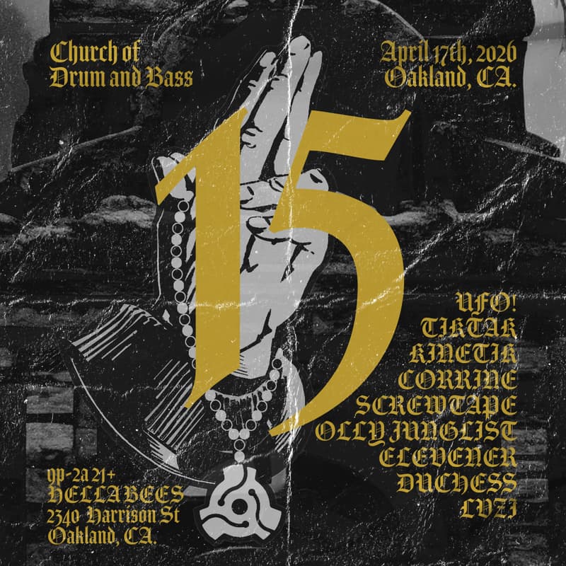 Cover Image for CHURCH OF DRUM AND BASS 15 YR ANNIVERSARY