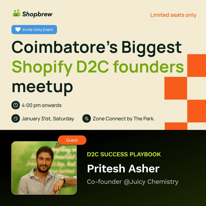 Cover Image for Shopbrew's D2C Founders meetup