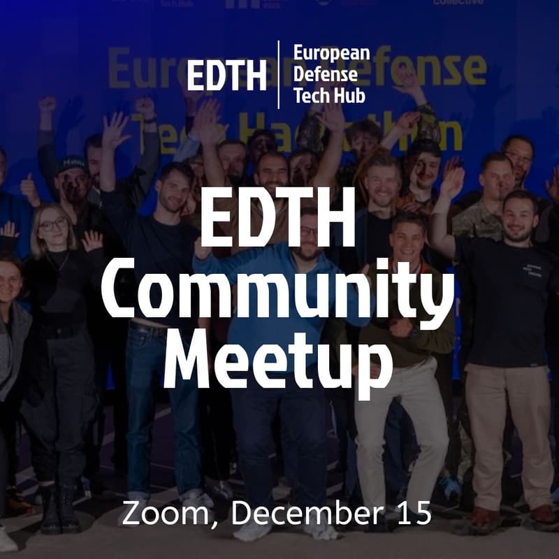 Cover Image for EDTH Community Meetup: Online Networking for Defense Innovators