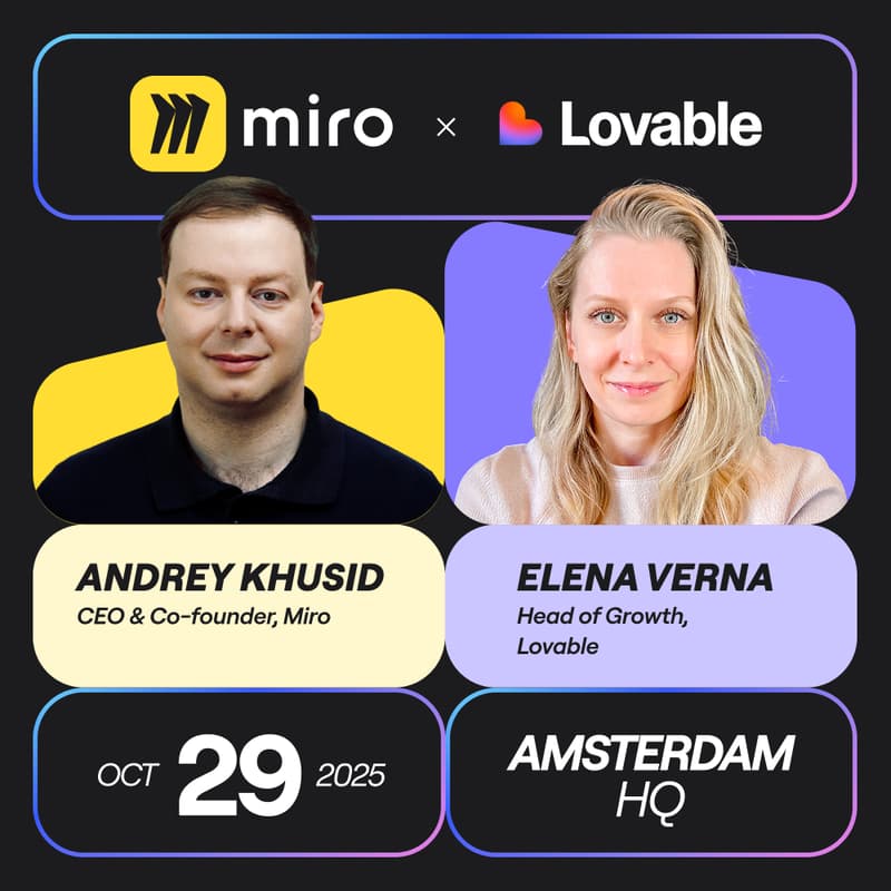 Cover Image for Miro x Lovable Meetup: Building Faster with AI