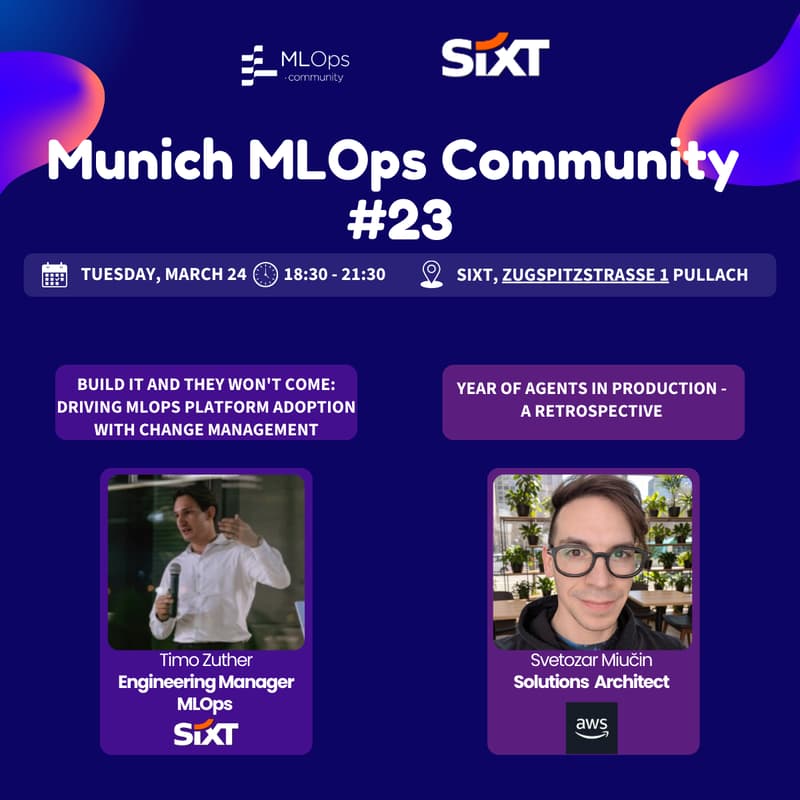 Cover Image for Munich MLOps Community Meetup #23