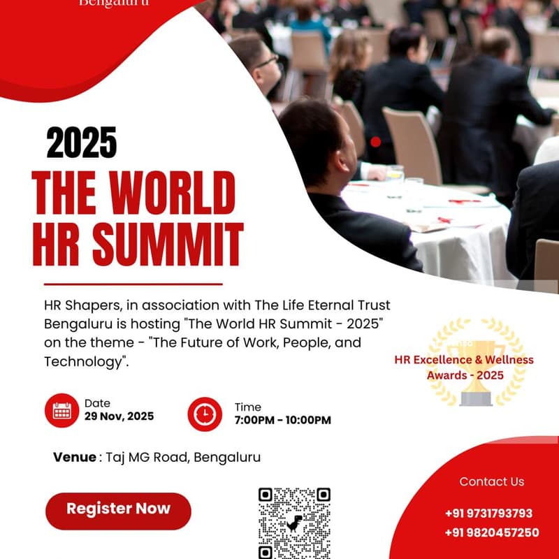 Cover Image for Bangalore HR Leadership Awards Night Nov 2025