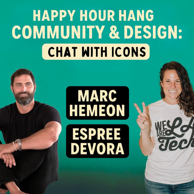 Cover Image for Happy Hour Hang with Design & Community ICONS  🌊 WeAreLATech Edition