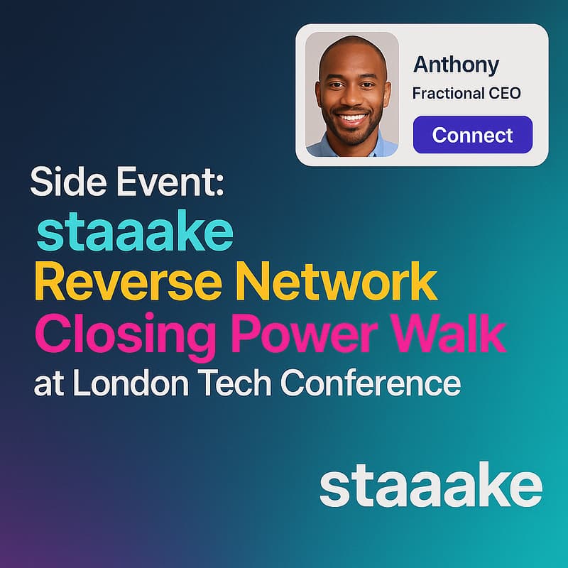 Cover Image for Side Event: staaake Reverse Network Closing Power Walk at London AI/Tech Conference
