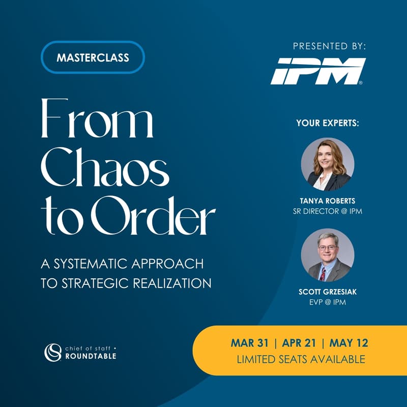 Cover Image for [Masterclass] From Chaos to Order: A Systemic Approach to Strategic Realization (feat. IPM)