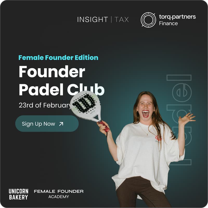 Cover Image for Female Founders Padel powered by torq.partners Finance x INSIGHT TAX