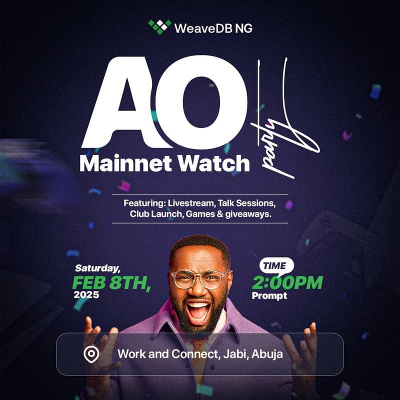 Cover Image for AO Mainnet Watch Party - Abuja