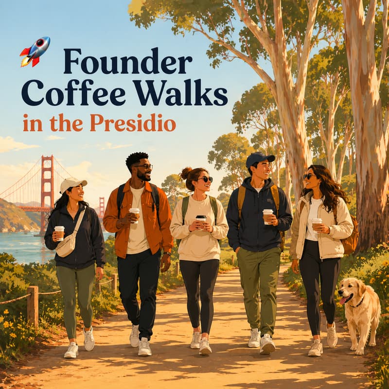 Cover Image for 🚀 Founder Coffee Walks in the Presidio