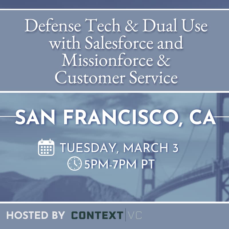 Cover Image for Defense Tech & Dual Use with Salesforce and Missionforce & Customer Service