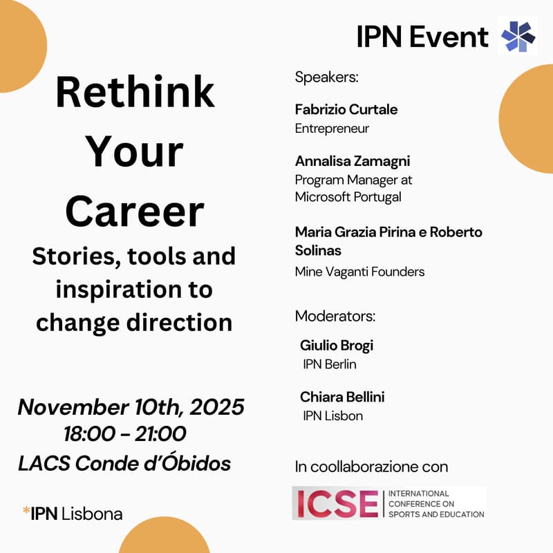Cover Image for IPN | Rethink Your Career | Lisbon