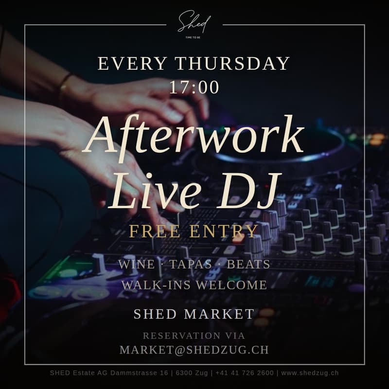 Cover Image for Afterwork Live DJ - Every Thursday