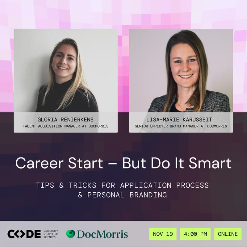 Cover Image for Career Start – But Do It Smart: Tips & Tricks for Application Process & Personal Branding