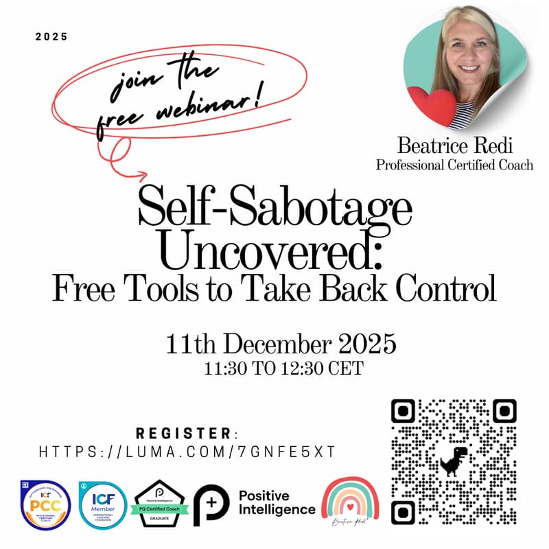 Cover Image for Free Webinar Self-Sabotage Uncovered: Tools to Take Back Control