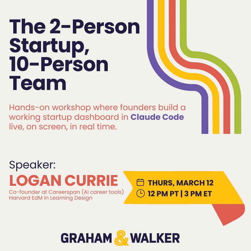 Cover Image for The 2-Person Startup, 10-Person Team: Claude Code for Founders