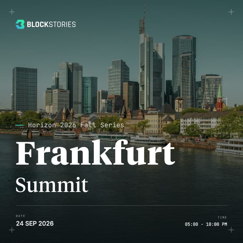 Cover Image for Blockstories Horizon 2026: Frankfurt Summit 🇩🇪