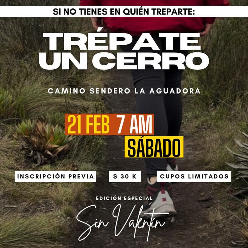 Cover Image for Sin Valentín Distrito Alhambra: Caminata sendero La Aguadora