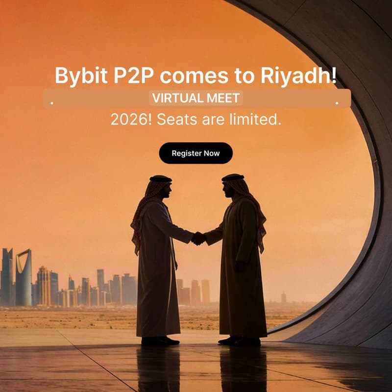 Cover Image for Bybit x Riyadh🚀Exclusive crypto P2P Merchant Meetup - Unlock massive Benefits & Connections