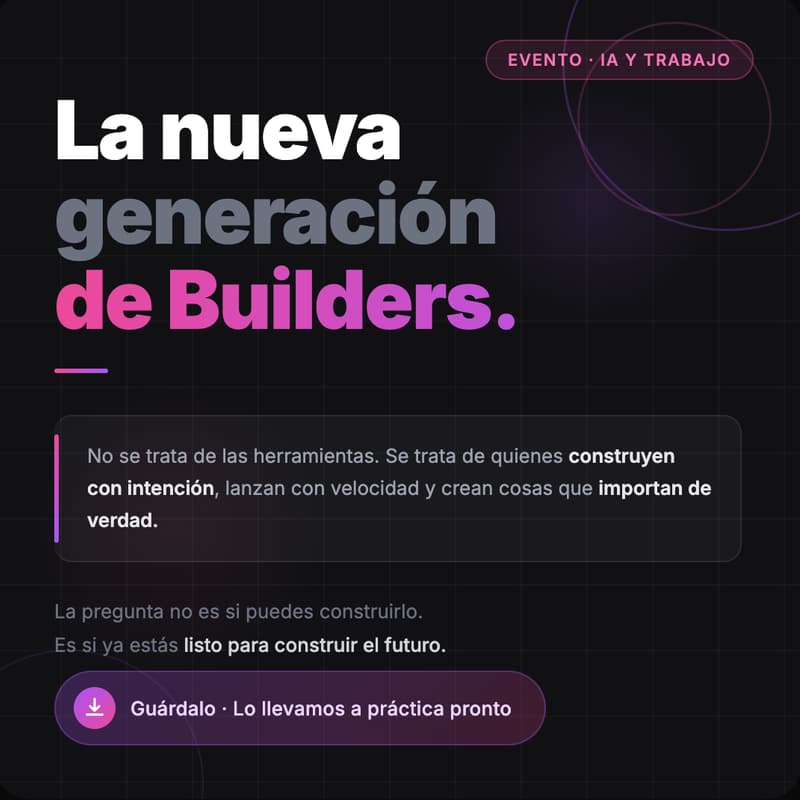 Cover Image for La nueva generación de Builders