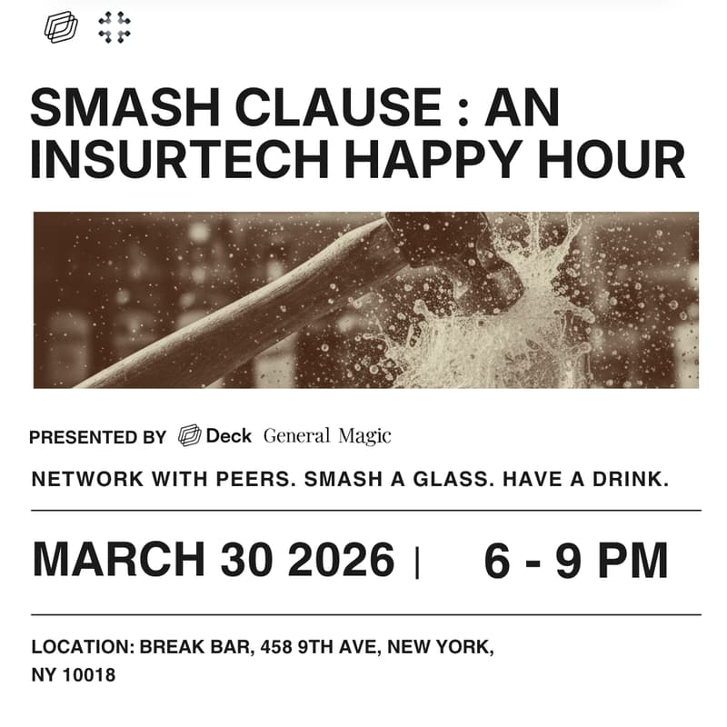 Cover Image for 🔨 SMASH CLAUSE : An Insurtech Happy Hour