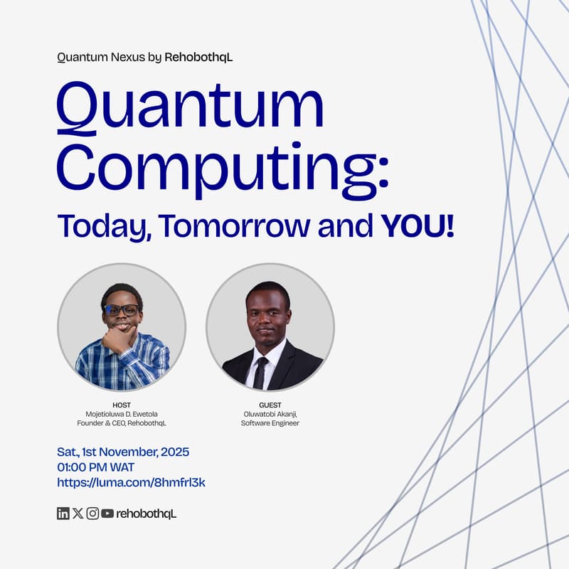 Cover Image for Quantum Computing: Today, Tomorrow and YOU!