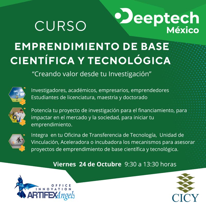 Cover Image for Curso de Emprendimiento de Base   cientifica y tecnologías