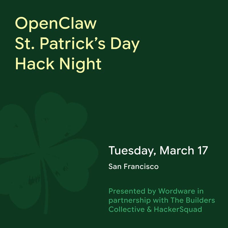 Cover Image for Break OpenClaw Hack Night (St Patrick's Day)