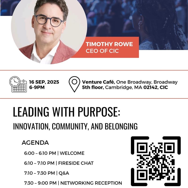 Cover Image for Leading with Purpose: Fireside Chat with Tim Rowe