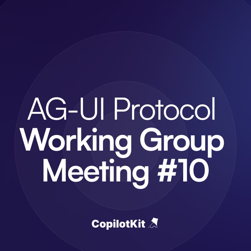 Cover Image for AG-UI Contributor Working Group #10