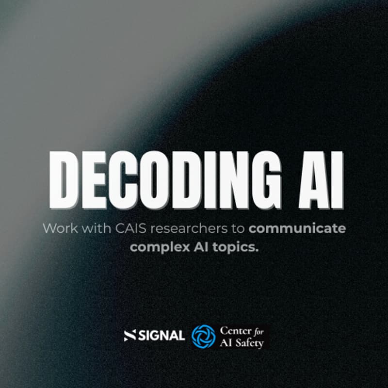 Cover Image for De-Coding AI Together: Work with CAIS experts to translate complex AI topics