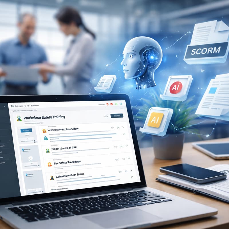 Cover Image for Use AI to Create Training in Minutes — Export SCORM to Any LMS