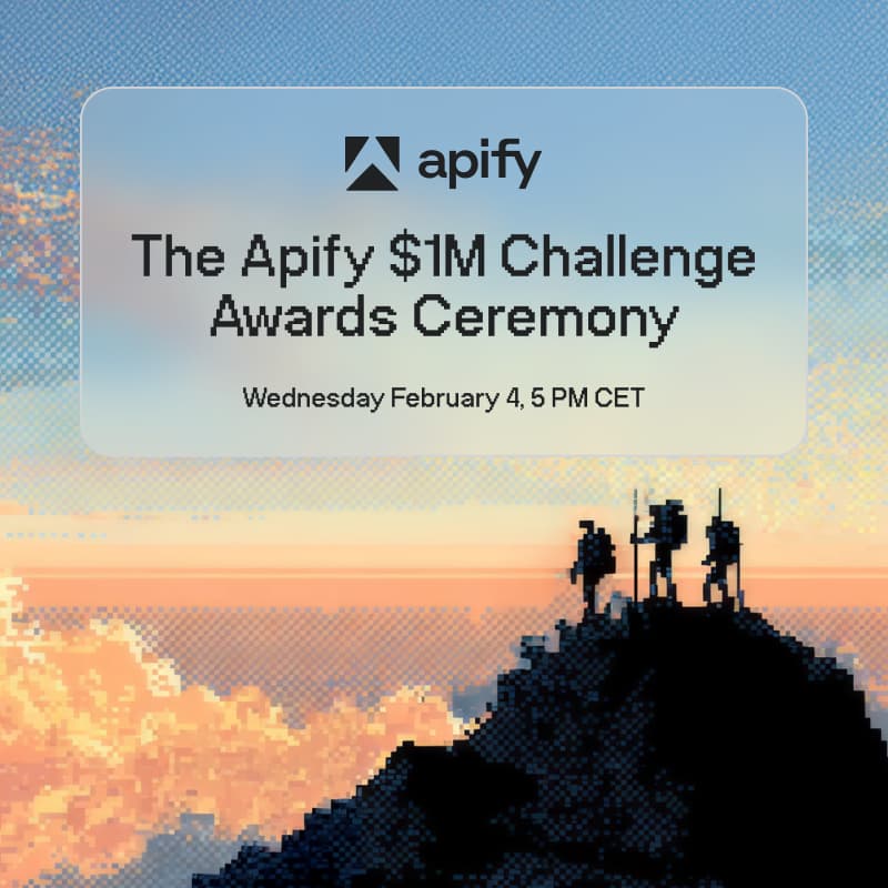 Cover Image for The Apify $1M Challenge Awards Ceremony