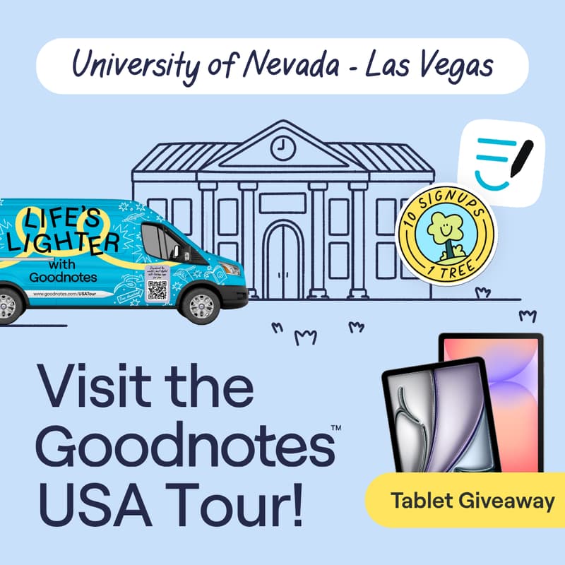 Cover Image for Don't Miss Out: Goodnotes at University of Nevada - Las Vegas